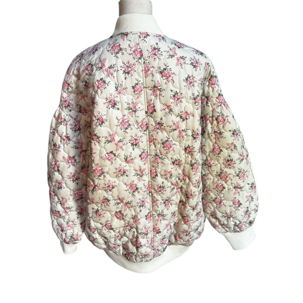 MABLE MALLORY OVERSIZED
BOMBER JACKET Floral M NWOT - Picture 3 of 6